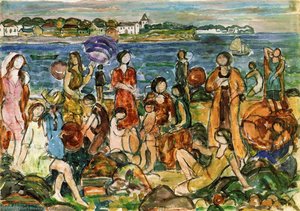 Bathers, New England — Maurice Brazil Prendergast