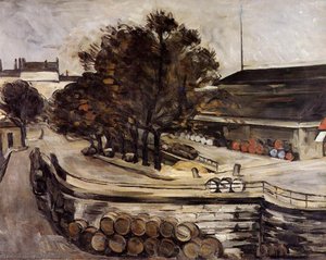 The Halle Aux Vins, Seen From The Rue De Jussieu — Paul Cézanne