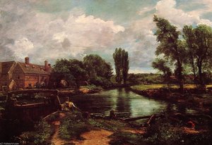 A_water-mill — John Constable, Romantic Landscape Painting