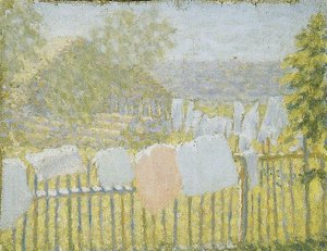 Underwear On The Fence — Kazimir Malevich