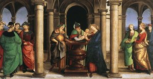 The Presentation In The Temple (oddi Altar, Predella) — Raphael