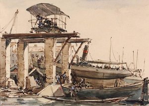 Ship Yard, Venice — Herman Armour Webster
