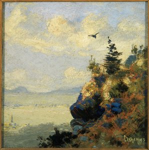 Summer Landscape With Hawk — Louis Michel Eilshemius