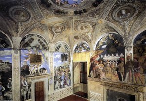 Ducalpalace - View Of The West And North Walls — Andrea Mantegna, Renaissance Antiquity Style