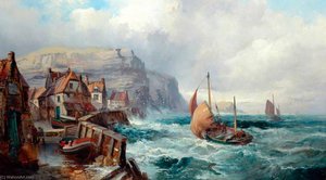 Staithes — Robert Ernest Roe