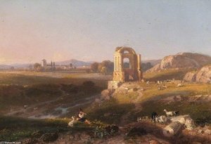 View Near Rome, Italy — William Havell