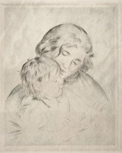 Mother And Child 2 — Pierre-auguste Renoir, Impressionism