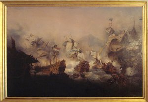 Naval Battle Of Augusta — Ambroise Louis Garneray