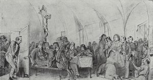Repast — Vasily Grigoryevich Perov