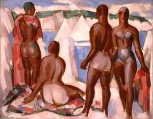 Bathers, Evening — John Duncan Fergusson