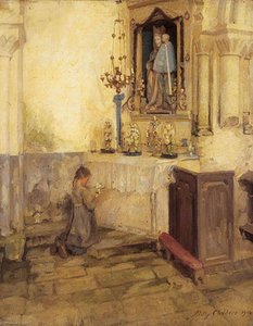 Girl Praying In Church — Milly Childers