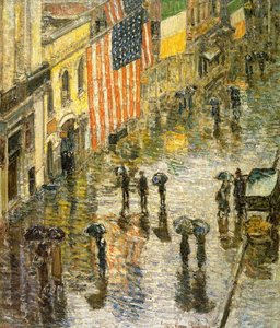 St. Patrick's Day, 1919 — Frederick Childe Hassam, Impressionism