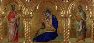 The Madonna of Humility with Saints Mark and John