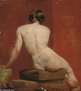 Seated Female Nude - — William Etty
