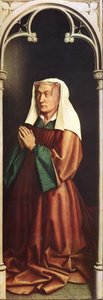 Isabella Borluut, Panel From The Ghent Altarpiece — Jan Van Eyck, Early Netherlandish Painting