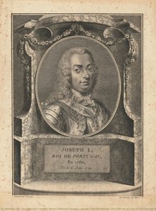 Joseph I, Roi De Portugal, En 1750, Né Le 6 Juin 1714; Peint Par Mme. François Et Gravé Par Son Mari — Jean-charles François, Marie-catherine François, Rococo