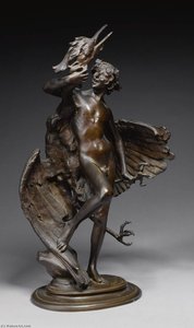 Young Faun with Heron