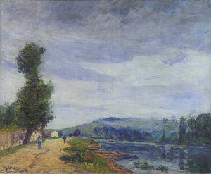 By The Seine. Stormy Weather — Gustave Loiseau