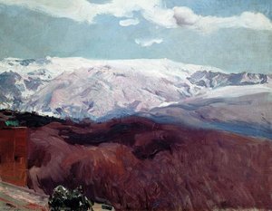 Sierra Nevada In Winter — Joaquín Sorolla Y Bastida, Impressionist Landscape