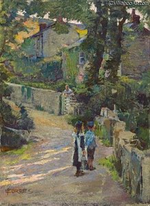 Off To School — Elizabeth Adela Stanhope Forbes