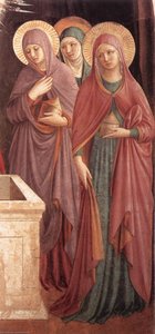 Women At The Tomb (detail) — Benozzo Gozzoli, International Gothic Style