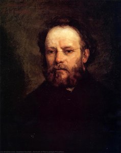 Portrait Of Pierre Joseph Proudhon — Gustave Courbet