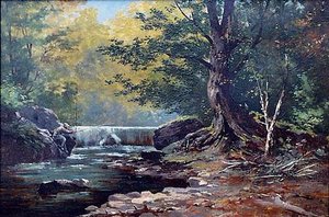 Trout Lake Falls, (painting)