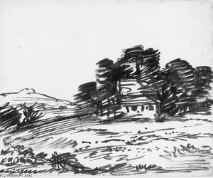 A Building Among Trees