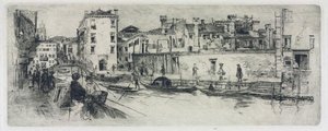 San Trovasso Canal, Venice — Frank Duveneck