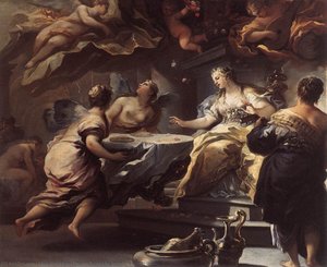 Psyche Served By Invisible Spirits — Luca Giordano
