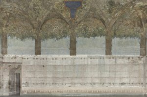 Sala Delle Asse, South-west Wall During Restoration Work (2016, Ongoing) — Leonardo Da Vinci
