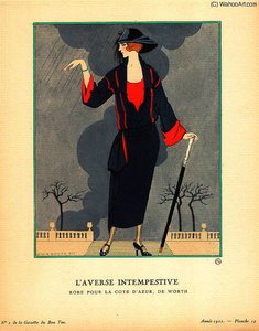 L'averse Intempestive — Georges Barbier