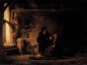 Tobit's Wife With The Goat — Rembrandt Van Rijn