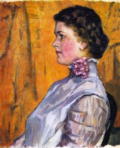 Portrait Of A Girl — Vasily Ivanovich Surikov, Russian Realism