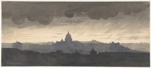 Saint Peter's Seen From The Pincio, Rome — Henri-joseph Harpignies