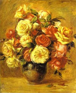 Bouquet Of Roses (bouquet De Roses) — Pierre-auguste Renoir