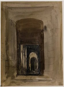 Study For The Door Of The Church Of Saint-roch, Paris — David Cox