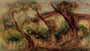 In The Garden Of Collettes At Cagnes — Pierre-auguste Renoir
