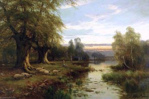 Evening Repose, Burnham Beeches — Alfred De Breanski Senior