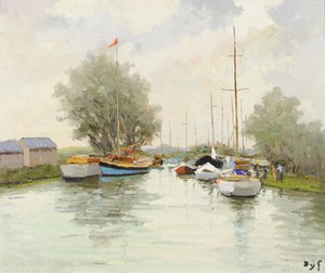 Yacht Club At Trouville — Marcel Dyf