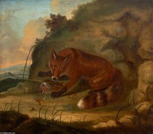 Fox With The Head Of A Hen — Francis Sartorius Ii (john Francis Sartorius)