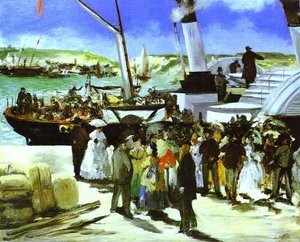 The Departure Of The Folkestone Boat — Édouard Manet