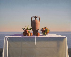 Still Life With Apples And Vessel — David Ligare