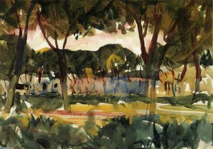 Public Square, Zaragozza — Charles Webster Hawthorne