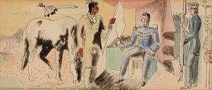 Osceola (study For Tallahassee Mural) — Eduard Buk Ulreich