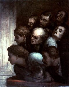 The Free Performance — Honoré Daumier
