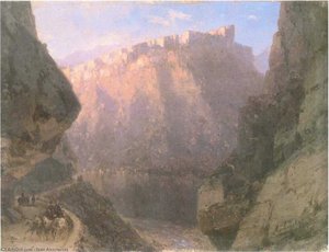 The Daryal Canyon — Ivan Konstantinovich Aivazovsky, Romanticism