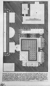The Roman Antiquities, T. 3, Plate Xxxviii. Plan Of The Rooms Adjoining The Burial Chambers Above. — Giovanni Battista Piranesi