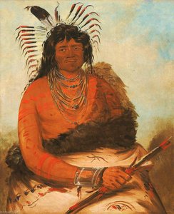 Háh Nee, The Beaver, A Warrior — George Catlin, American Romanticism