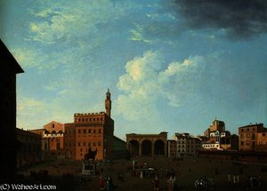 View of the Piazza della Signoria, Florence
